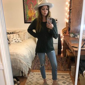 Forest green sweater